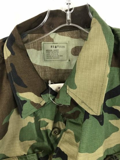 Woodland Camo Coat, US Army Military Combat BDU Uniform Shirt