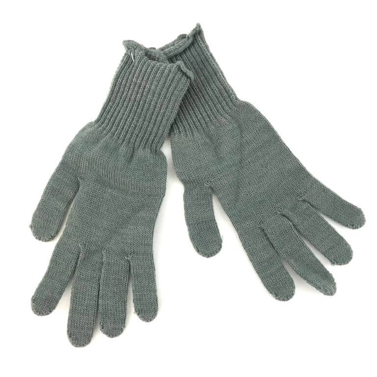 Wool Cold Weather Glove Insert, Foliage Green - Genuine Army Issue