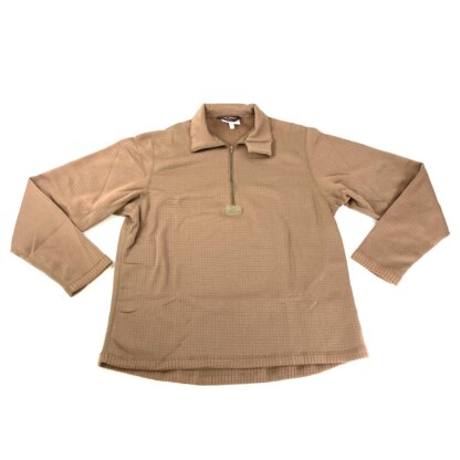 Tru-Spec Level 2 Grid Fleece Pullover, Coyote Brown